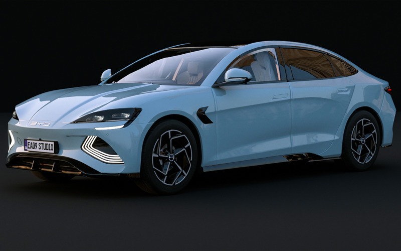 Modelos 3D del BYD Seal 2024 EV