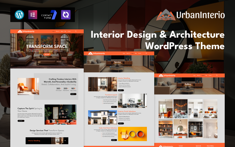 UrbanInterio – 室内设计和建筑 WordPress 主题