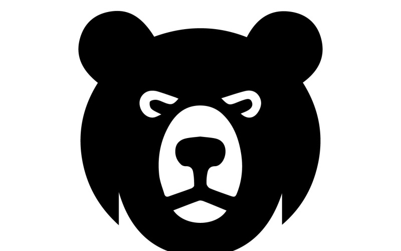 Abstrakt björn logo ikon vektor