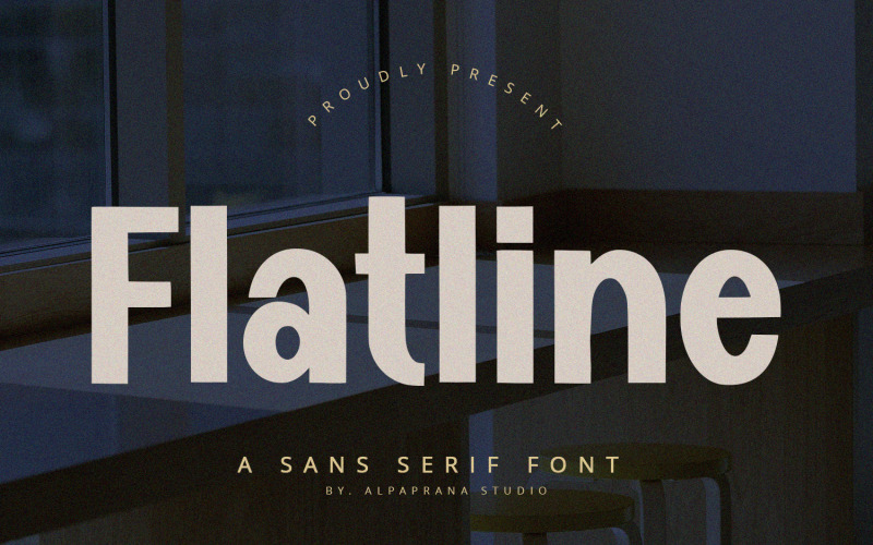 Flatline - Visa Sans Serif-teckensnitt