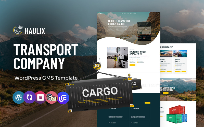 Haulix – Thème WordPress Elementor polyvalent pour le transport et la logistique