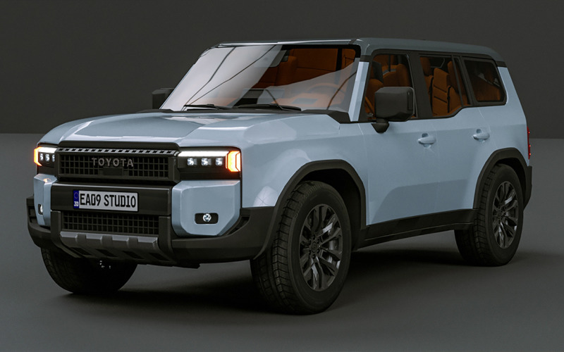 Modèle 3D du Toyota Prado 2024