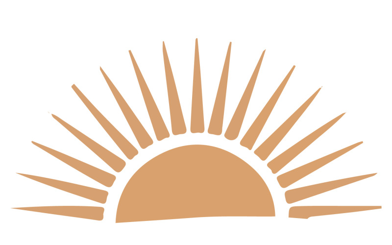 Solens silhuett vektor design