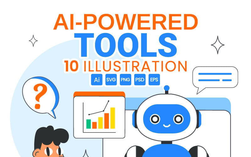 10 illustrationer av AI-drivna verktyg