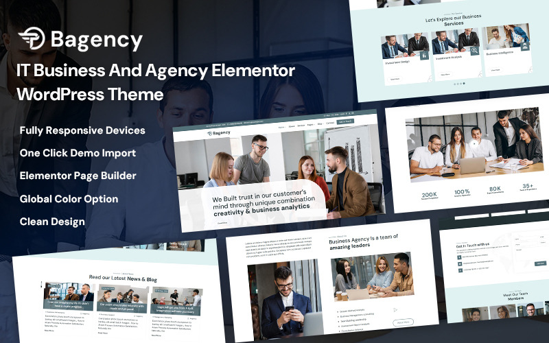 Bagency - IT Business And Agency WordPress Theme
