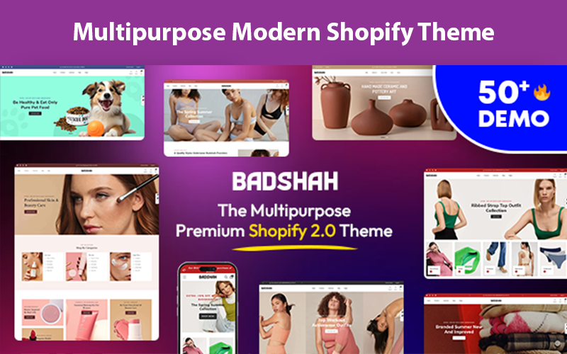 Badshah - Többcélú reszponzív Shopify sablon