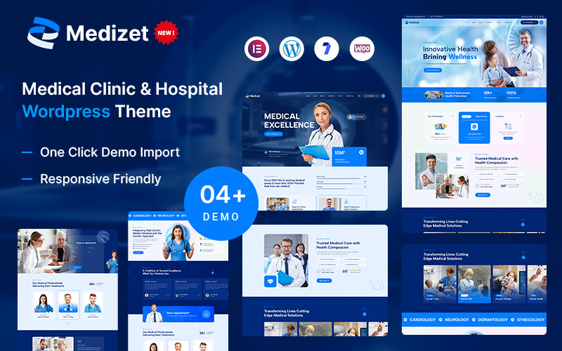 Medizet – Motyw WordPress Elementor dla branży medycznej i klinicznej