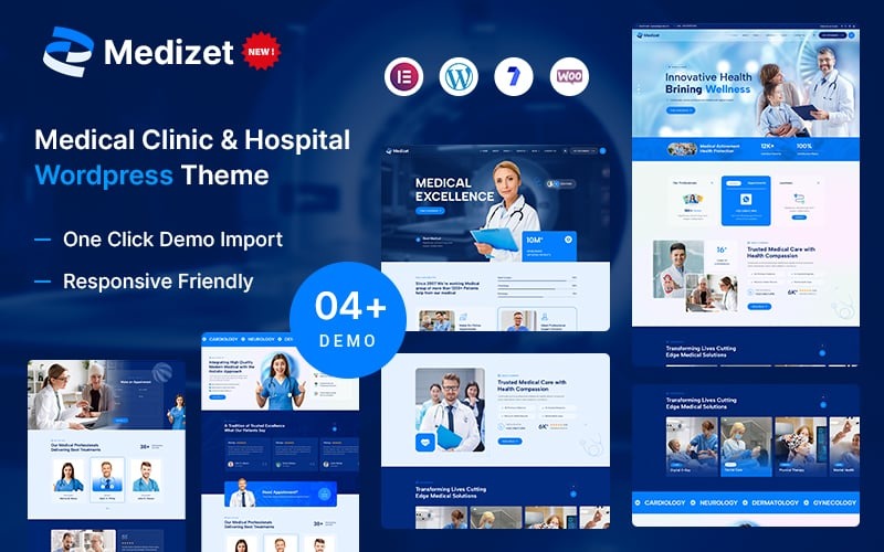 Medizet – Tema WordPress Elementor per medicina e clinica