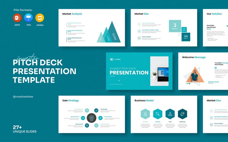 Modello di presentazione Pitch-Deck 2025