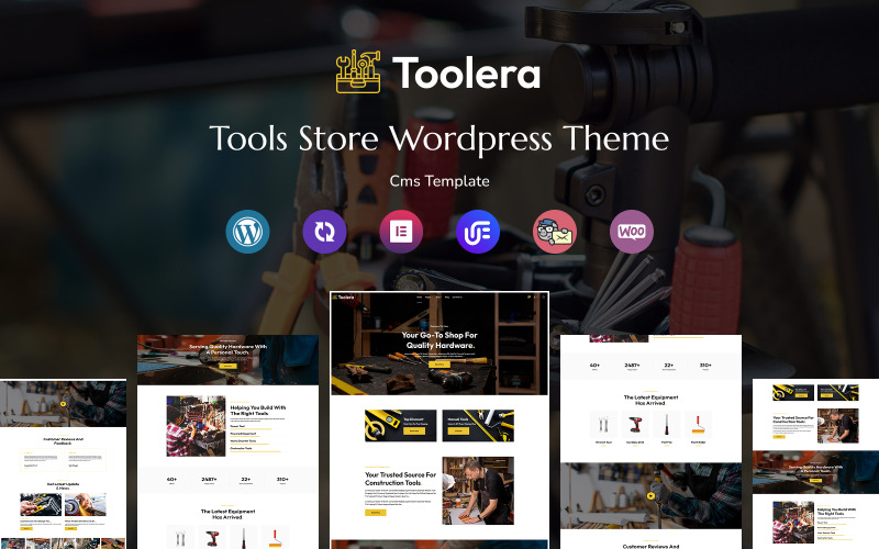 Toolera - Szerszámbolt Többcélú Reszponzív WordPress Sablon