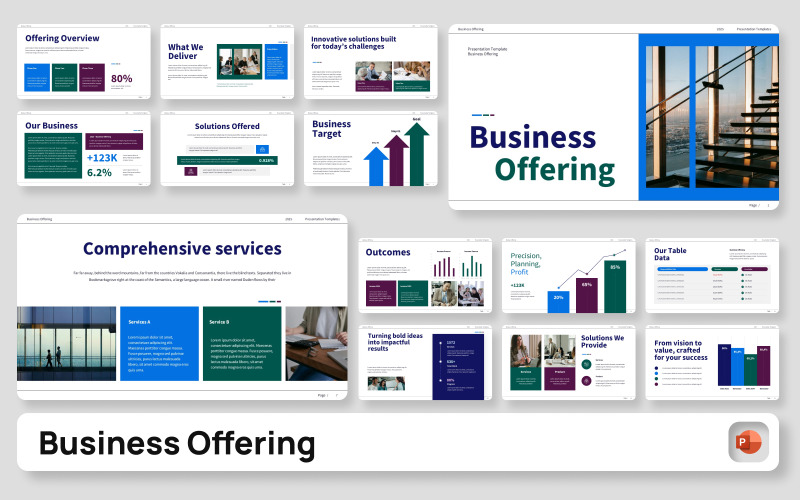 Modello di presentazione PowerPoint per offerte commerciali