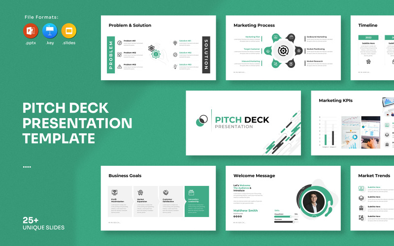 Pitch Deck — шаблон презентации — 2025