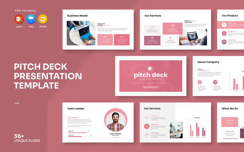 Шаблон презентации Pitch Deck 2025