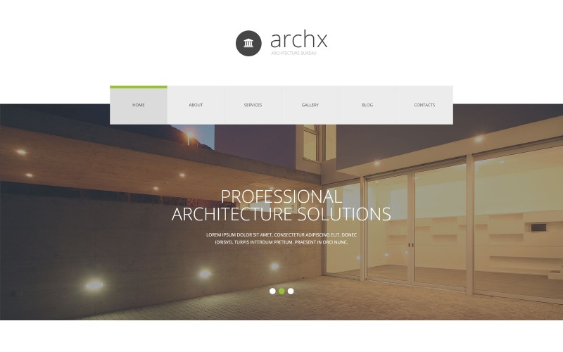 Architectuur responsieve Joomla-sjabloon