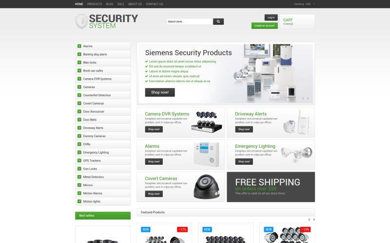 Beveiligingsresponsief Shopify-thema