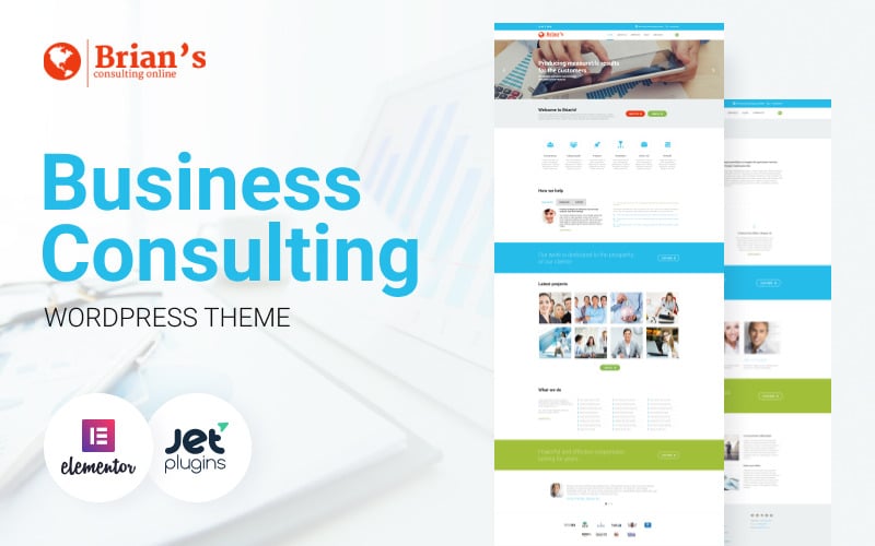 Brians - Consulting Multipurpose Classic WordPress Elementor Theme