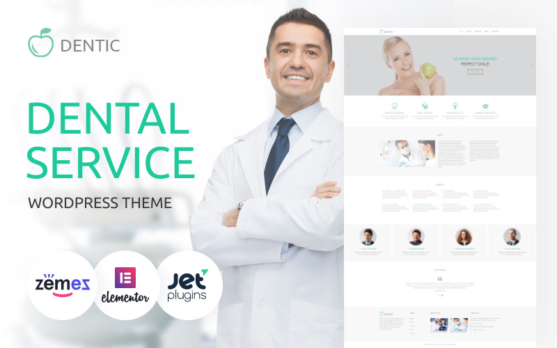 Dentic – WordPress Elementor Theme für Zahnkliniken und Zahnarztpraxen (Mehrzweck)