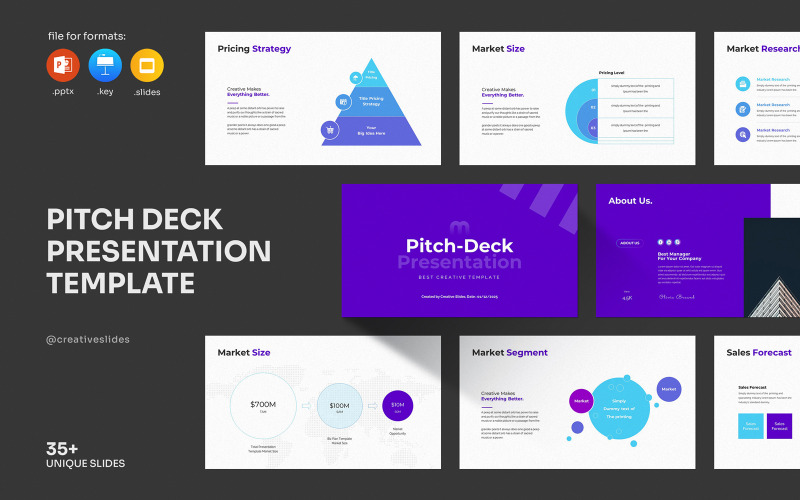 Шаблон презентации Pitch Deck..
