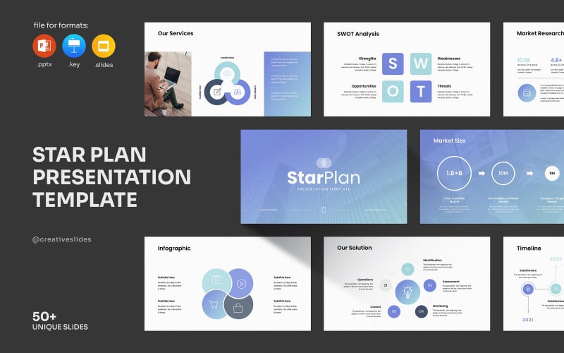 Шаблон презентации Star-Plan