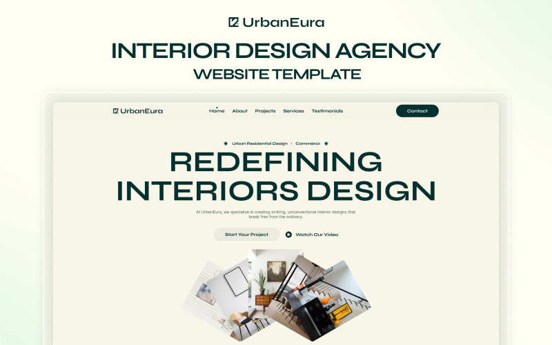 UrbanEura – найкращий шаблон Elementor для дизайну інтер'єру