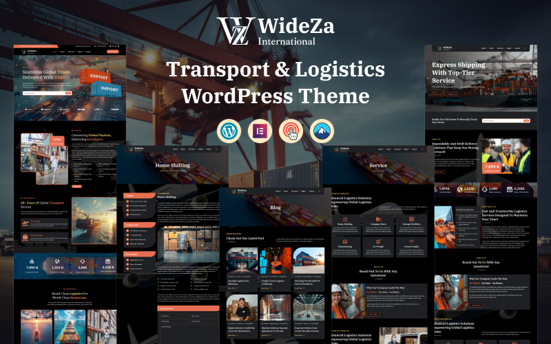WideZa – Transport & Logistics WordPress Theme