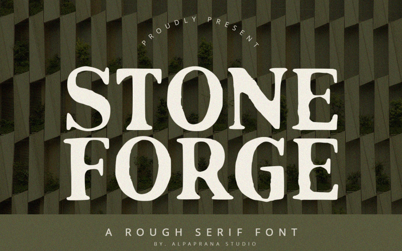 Stoneforge - Grovt serif-typsnitt