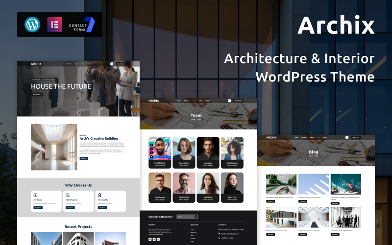Archix – Tema WordPress de Arquitetura Moderna e Interiores