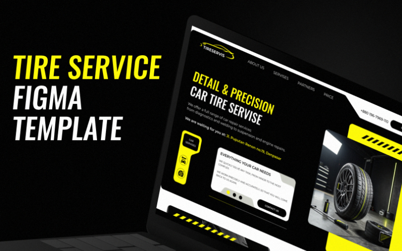 Modelo de site para serviços automotivos detalhados e precisos