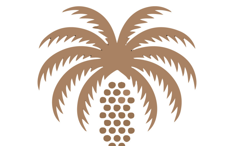 Palm tree icon silhouette art