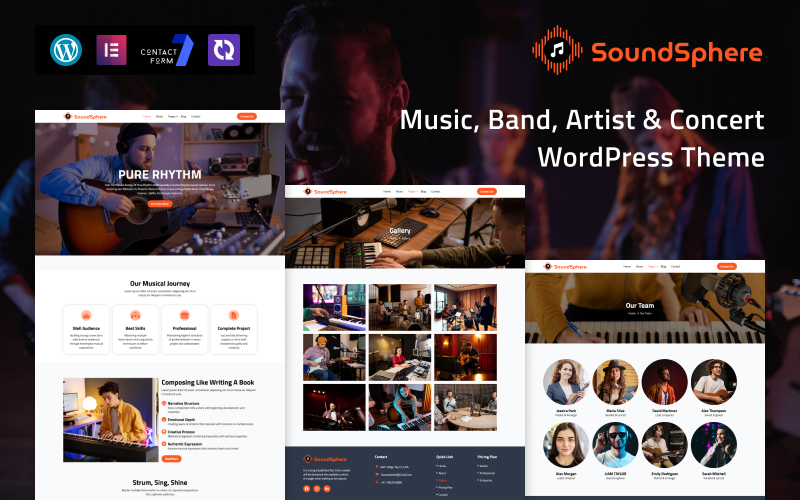 SoundSphere – 音乐、乐队、艺术家和音乐会 WordPress 主题