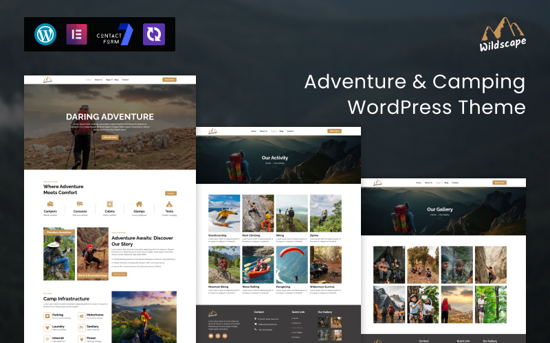 WildCamp – Thème WordPress pour l'aventure et le camping