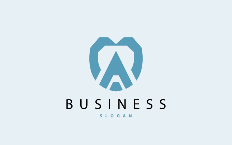 Logo della lettera AM Modern Luxury V4