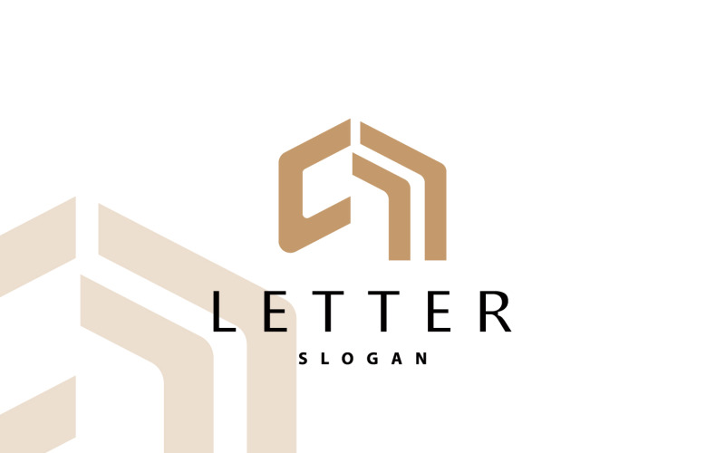 Минимальный логотип CM Letter Luxury Vector V1