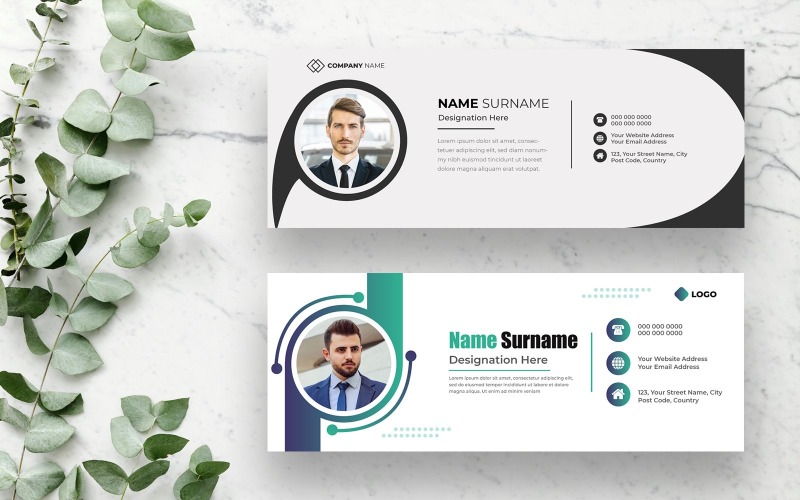 Modern e-postsignaturmalldesign Ver-3