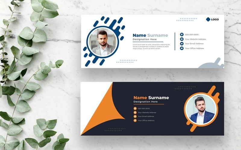 Moderní šablona podpisu e-mailu Verze 4