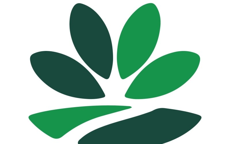 En minimalistisk logotypdesign för en vintergröna