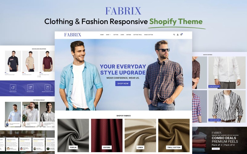 Fabrix - 适用于电子商务的时尚响应式 Shopify 主题