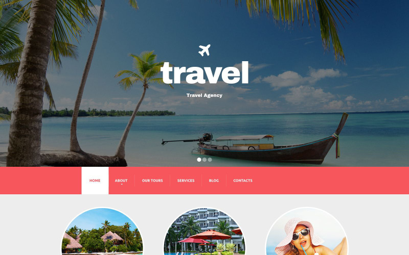 Адаптивный Drupal шаблон для туристического агентства