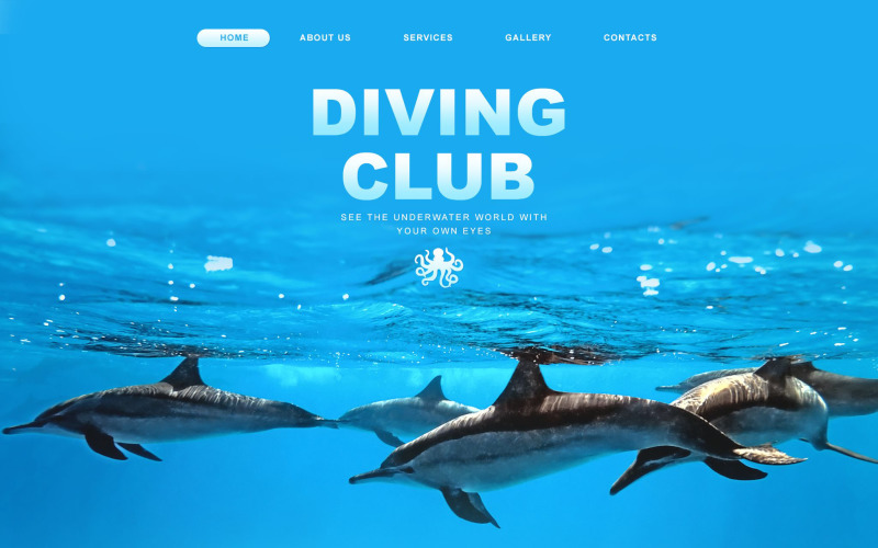 Diving Muse Template #54658 TemplateMonster