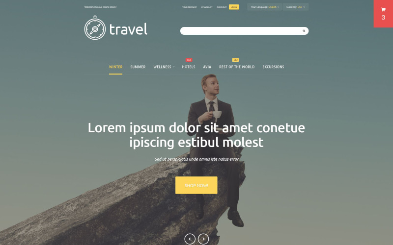 Motyw Travellers 'Paradise Magento