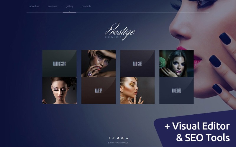 шаблон салона красоты moto cms 3