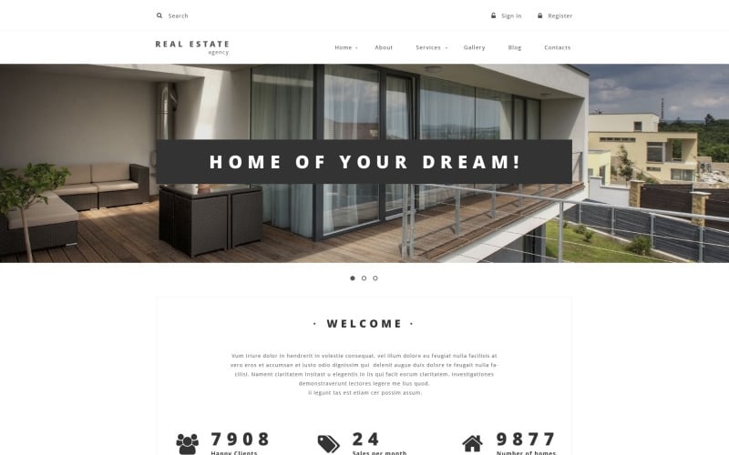 поставщик недвижимости шаблон drupal