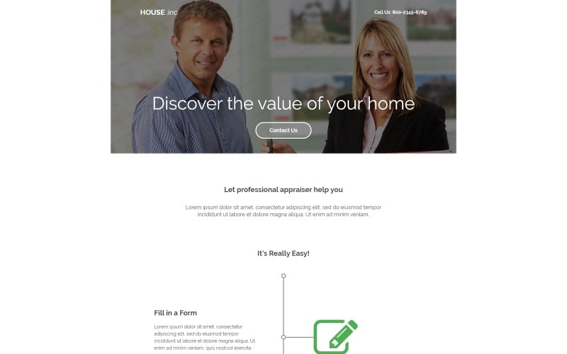 Real Estate Agency Responsive Landing Page Template