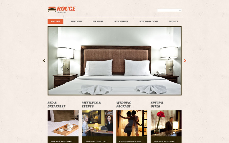 Responsive WordPress-thema voor hotels