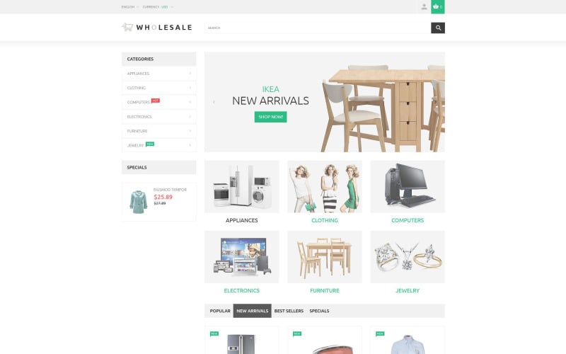 Velkoobchod PrestaShop Theme