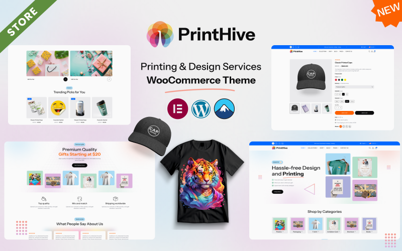 Print Hive – Tema WooCommerce de WordPress para productos de impresión y diseño