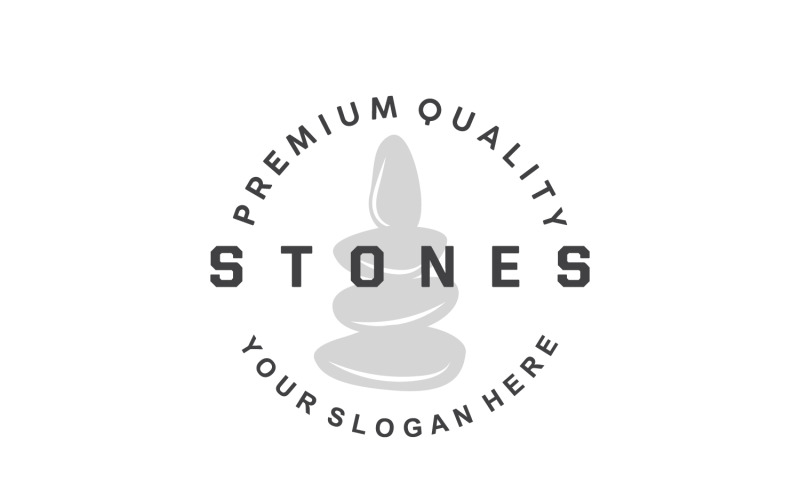 Logo Stone Premium Design Vector V11
