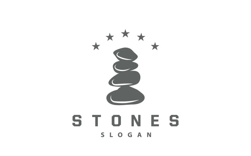 Logo Stone Premium Design Vector V5