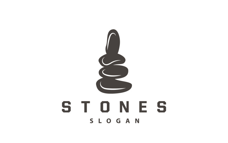 Logo Stone Premium Design Vector V7