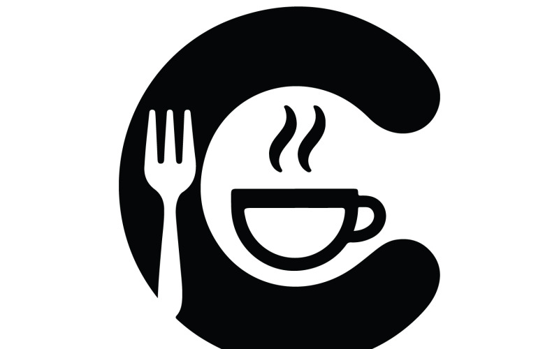 Um design de logotipo para cafeteria